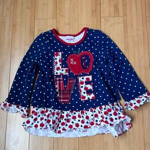 Girls size 6x top